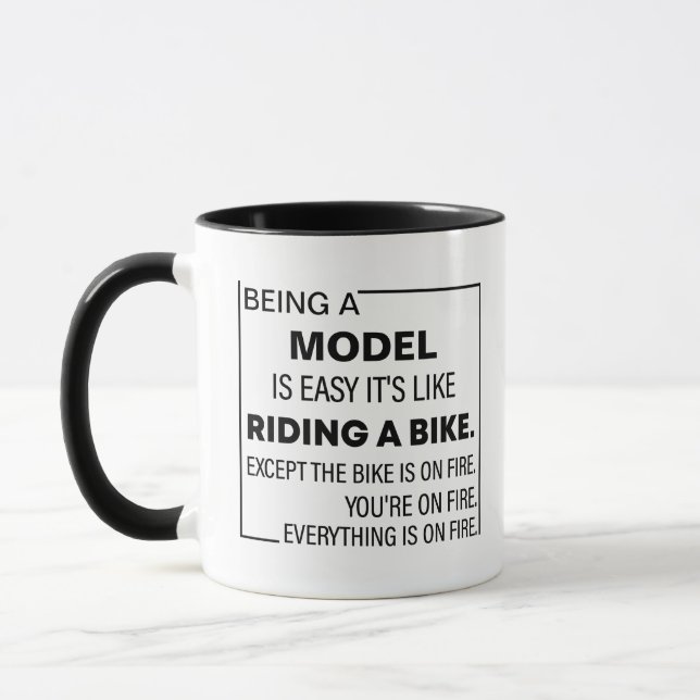 Ein Modell ist einfach, Model Custom Gift Model Tasse (Links)