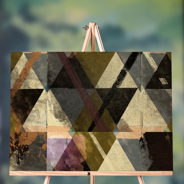 Ein modernes abstraktes Design Acrylschild (Neutral)