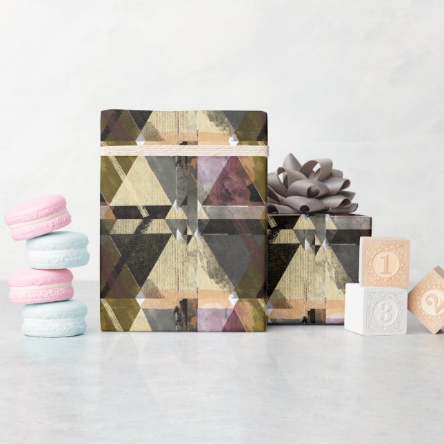 Ein modernes abstraktes Design Geschenkpapier (Babyparty)