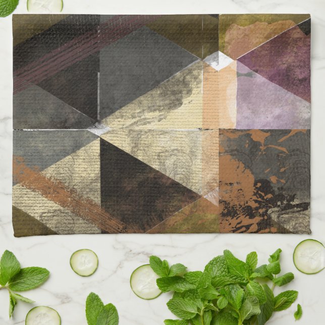 Ein modernes abstraktes Design Geschirrtuch (Gefaltet)