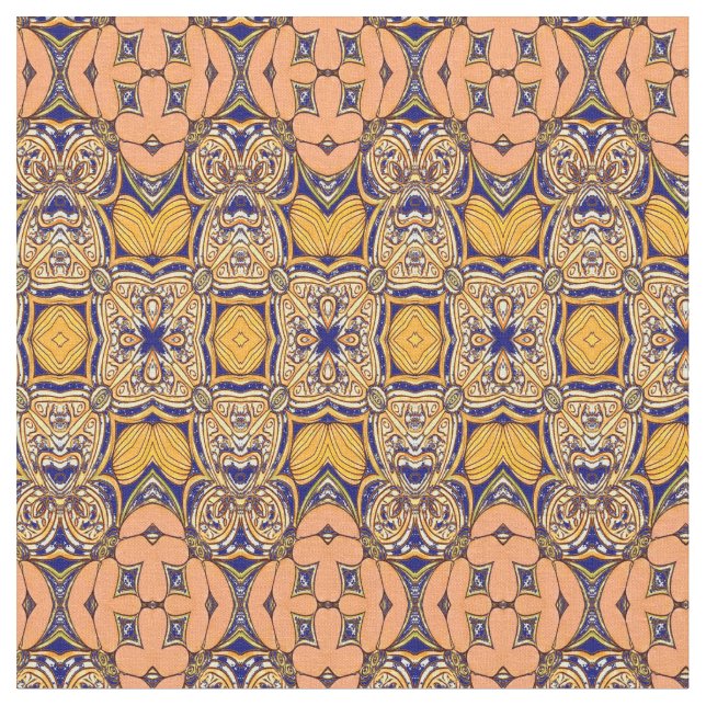 Ein modernes, mehrfarbiges Stoffdesign Stoff (Nahaufnahme)