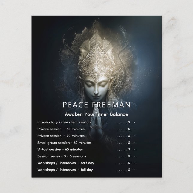 Ein Moment der Gnade | Meditationskunst Flyer (Vorne)