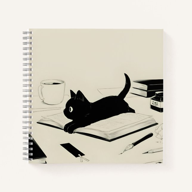 Ein Moment der Tinte und Whiskers Notizbuch (Vorderseite)