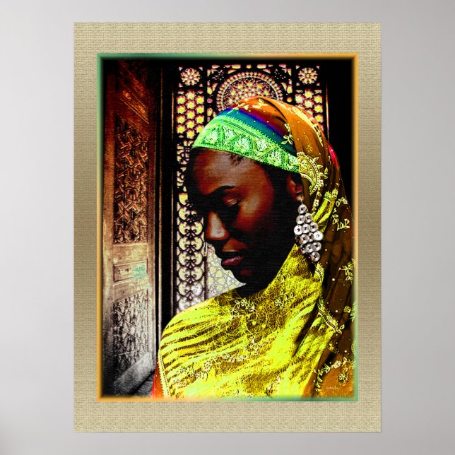 Ein Moment des Gebets - ethnisch Poster (Vorne)