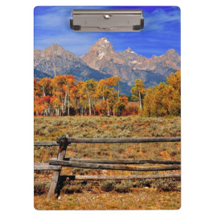 Ein Moment in Wyoming im Herbst Klemmbrett