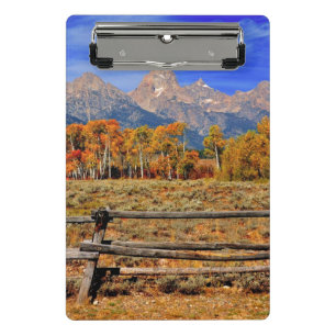 Ein Moment in Wyoming im Herbst Mini Klemmbrett