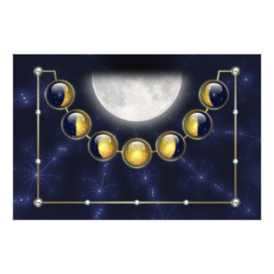 Ein Monat im Leben des Mondes Fotos Print Fotodruck