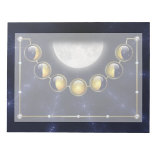 Ein Monat im Leben des Mondes Notepad Notizblock