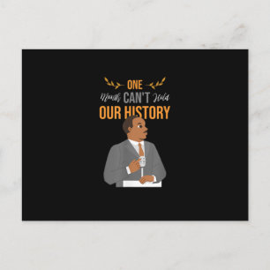 Ein Monat ist es vorbei bis unsere Geschichte schw Ankündigungspostkarte