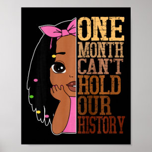 Ein Monat kann den schwarzen Monat afrikanisch nic Poster
