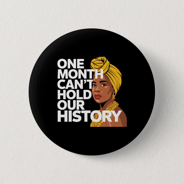 Ein Monat kann unsere Geschichte African Black His Button (Vorderseite)