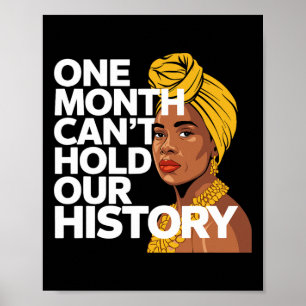 Ein Monat kann unsere Geschichte African Black His Poster