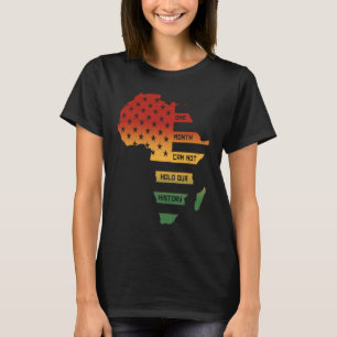 Ein Monat kann unsere Geschichte Afrika Karte amer T-Shirt