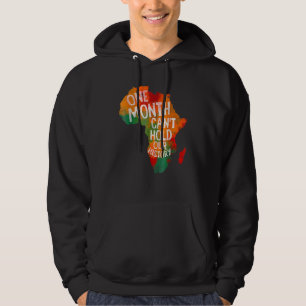 Ein Monat kann unsere Geschichte Afrikanische Kart Hoodie