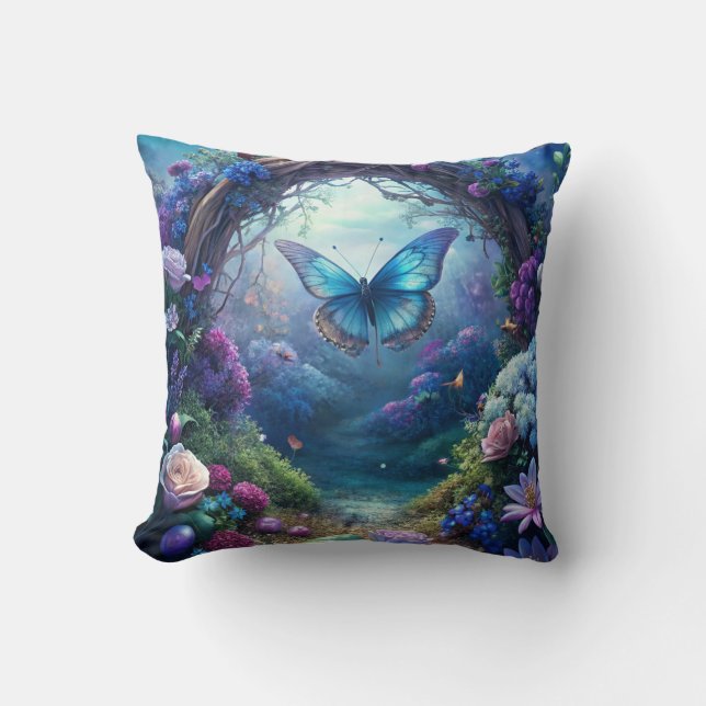 Ein mondbeleuchteter Schmetterling Kissen (Vorderseite)