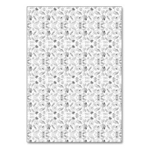 Ein monochromatisches Design, das eine Vielzahl vo Tischnummer