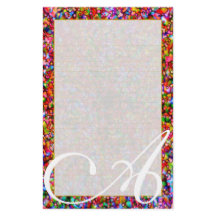 Ein Monogramm-"bunte Blasen-" feines gezeichnet