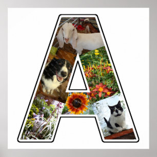 Ein Monogramm erstellen Sie Ihre eigene 6 benutzer Poster