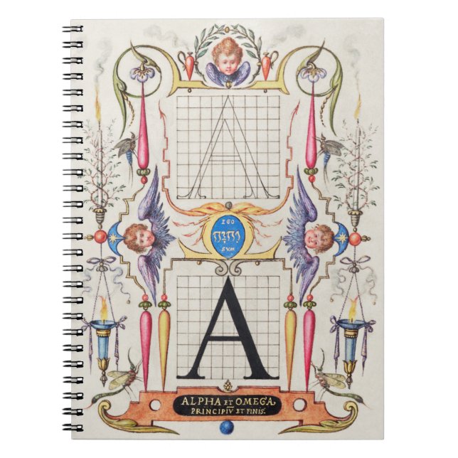 Ein Monogramm Geschenke, Alphabet A, Buchstaben A Notizblock (Vorderseite)