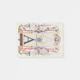 Ein Monogramm Geschenke, Alphabet A, Buchstaben A Post-it Klebezettel