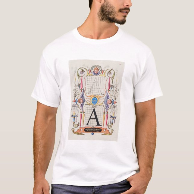 Ein Monogramm Geschenke, Alphabet A, Buchstaben A T-Shirt (Vorderseite)