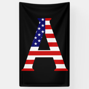 Ein Monogramm überlagerte sich auf der Flagge der Banner
