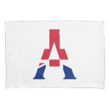 Ein Monogramm überlagerte sich auf der Flagge eine