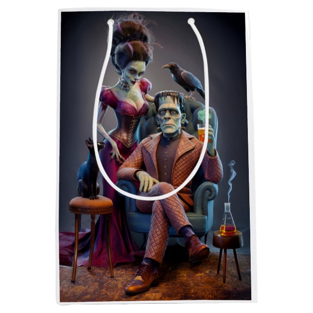 Ein Monster und seine Braut, ein Hochzeitsportrait Mittlere Geschenktüte (Vorderseite)