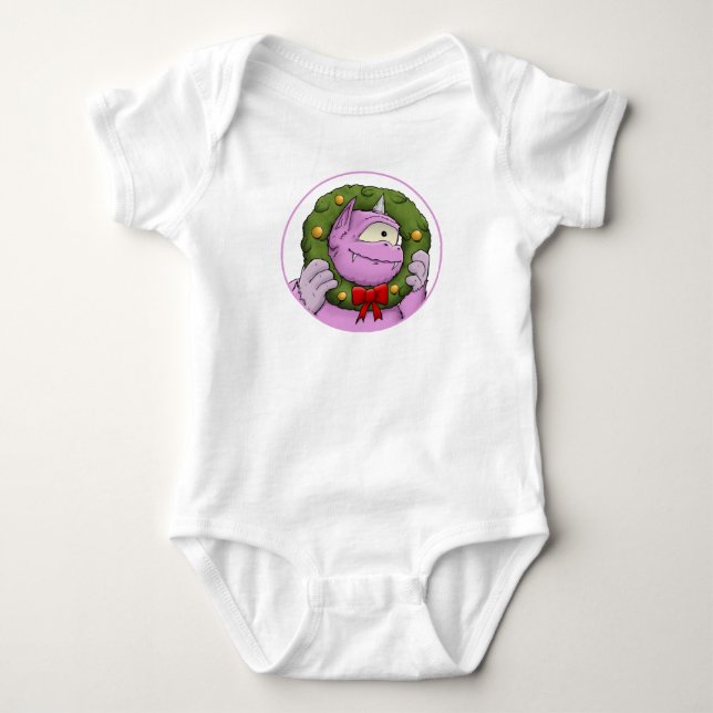 Ein Monster Weihnachts-Wunder Baby One Piece Strampler (Vorderseite)