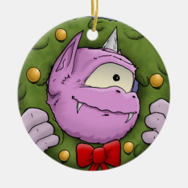 Ein Monster Weihnachts-Wunderdekor Keramik Ornament