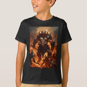 Ein Monsterkrieger mit dem Kopf eines Widders 2 T-Shirt