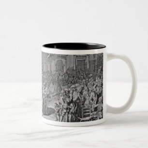Ein Monument eingeweiht Nachwelt, 1720 Zweifarbige Tasse