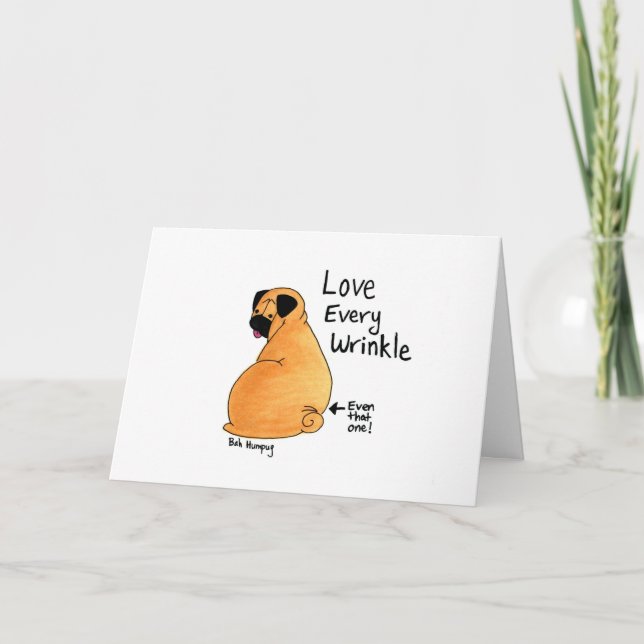 Ein Mops in der Zeit Karte (Vorderseite)