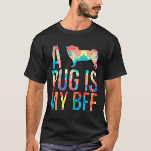 Ein Mops ist mein Bff Süße Mops-Freund-Malerei T-Shirt