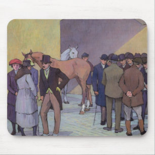 Ein Morgen bei Tattersalls (Öl auf Leinwand) Mousepad