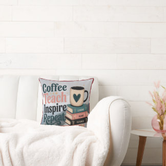 Ein Morgen-Latte inspiriert Lehrer zu Optimismus. Kissen