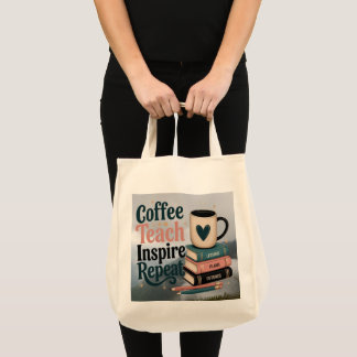 Ein Morgen-Latte inspiriert Lehrer zu Optimismus. Tragetasche