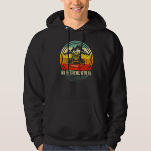 Ein Motorrad fahren ist mein Rentplan Vintag Hoodie