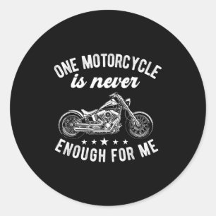 Ein Motorrad ist lustiges Motorrad genug für Motor Runder Aufkleber