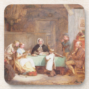 Ein musikalischer Abend (Öl auf Leinwand) 2 Untersetzer