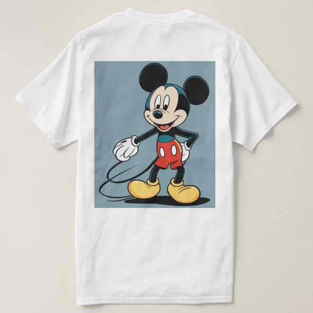 Ein musikalisches Abenteuer mit Mickey-Maus T-Shirt (Design Rückseite)