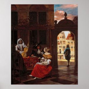 Ein musikalisches Party, 1677 Poster