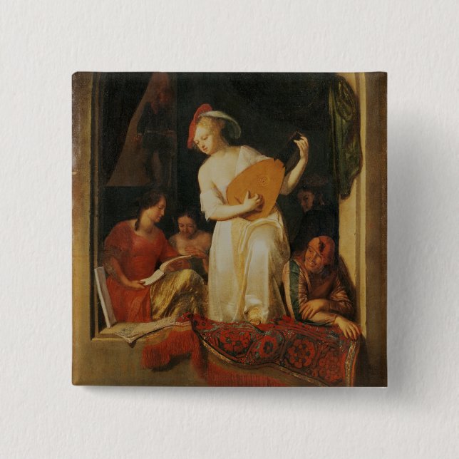 Ein musikalisches Party, 1681 Button (Vorderseite)