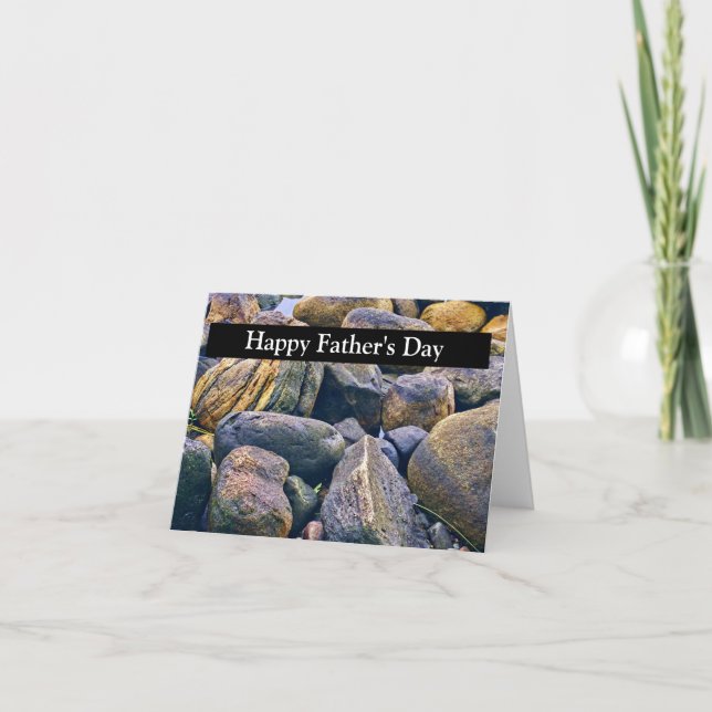 ein Muster einer kleinen, abgerundeten Felskarte Karte (Vorderseite)