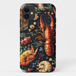 Ein Muster für Bier- und Meeresfrüchtefreunde. Case-Mate iPhone Hülle