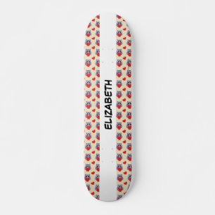 Ein Muster für eine zu große Liebe Name hinzufüg Skateboard