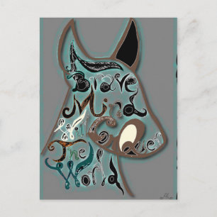 Ein mutiger Geist wird die Welt erobern Postkarte