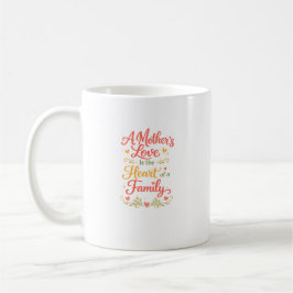 Ein Mutterliebe-Herz-Familien-Kaffeebecher-Geschen Kaffeetasse