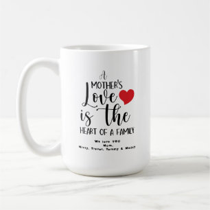 Ein Muttertags-Liebesherz der Familie T-Shirt Kaffeetasse