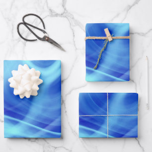 Ein mystischer blauer Nebel  Geschenkpapier Set